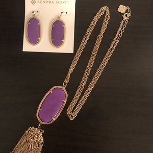 Kendra Scott Elle+Rayne Lavender Set